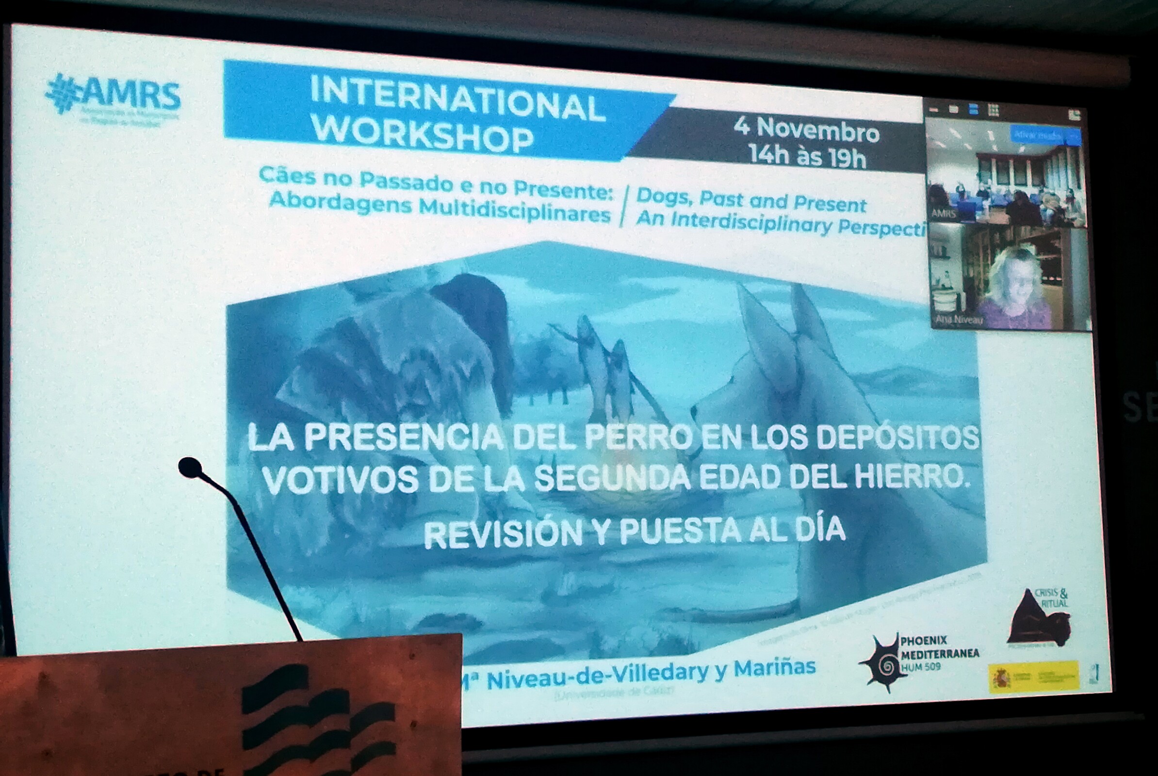 Conferência da Profª Doutora Ana Mª Niveau-de-Villedary y Mariñas com a conferencia “La presencia...