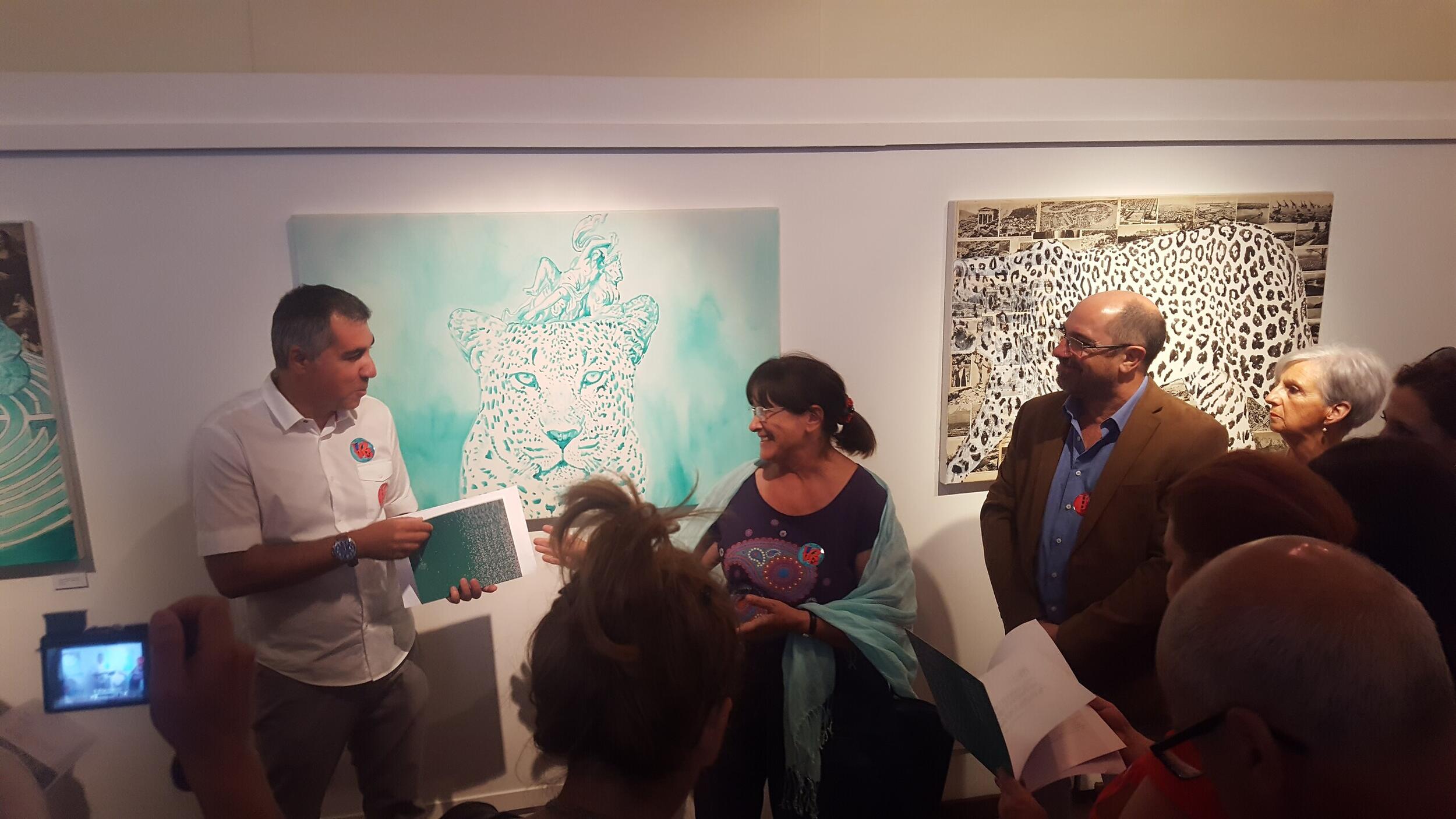 Inauguração da exposição "Corona Borealis", de Eduardo Carqueijeiro. 