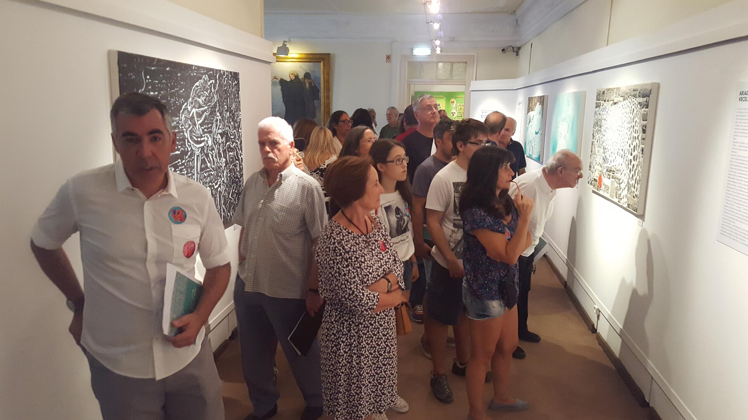 Inauguração da exposição "Corona Borealis", de Eduardo Carqueijeiro. 