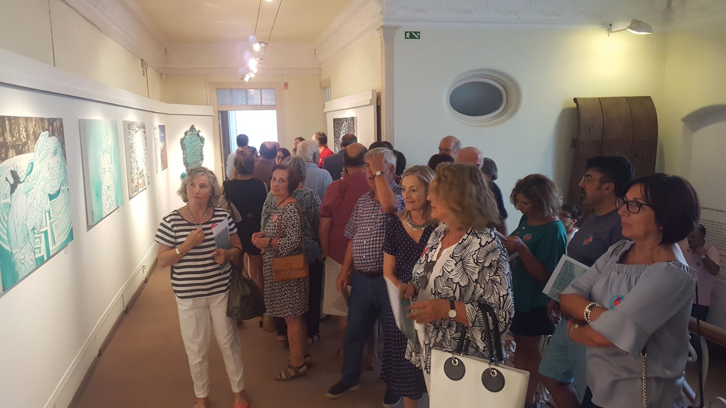 Inauguração da exposição "Corona Borealis", de Eduardo Carqueijeiro. 