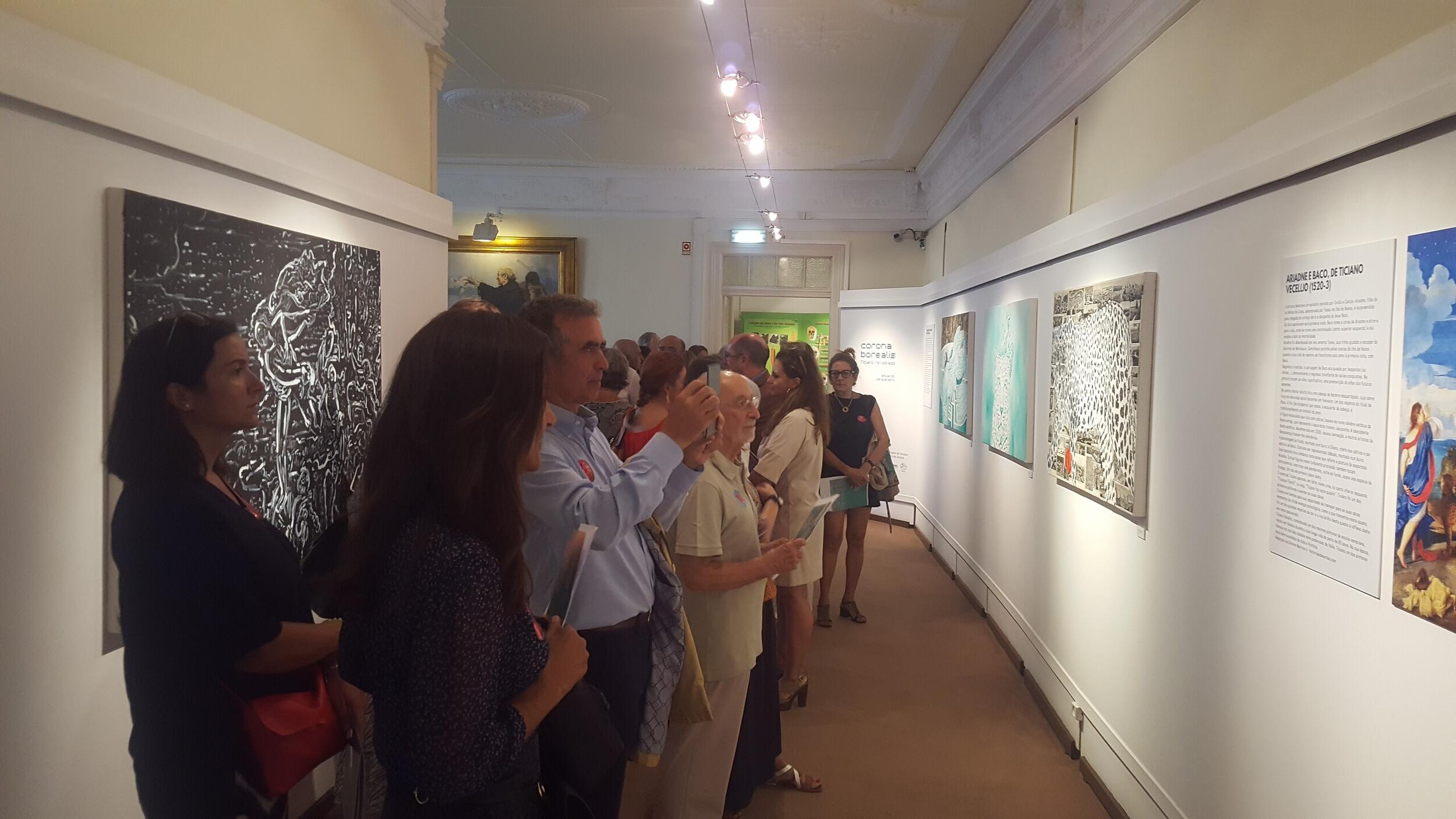 Inauguração da exposição "Corona Borealis", de Eduardo Carqueijeiro. 