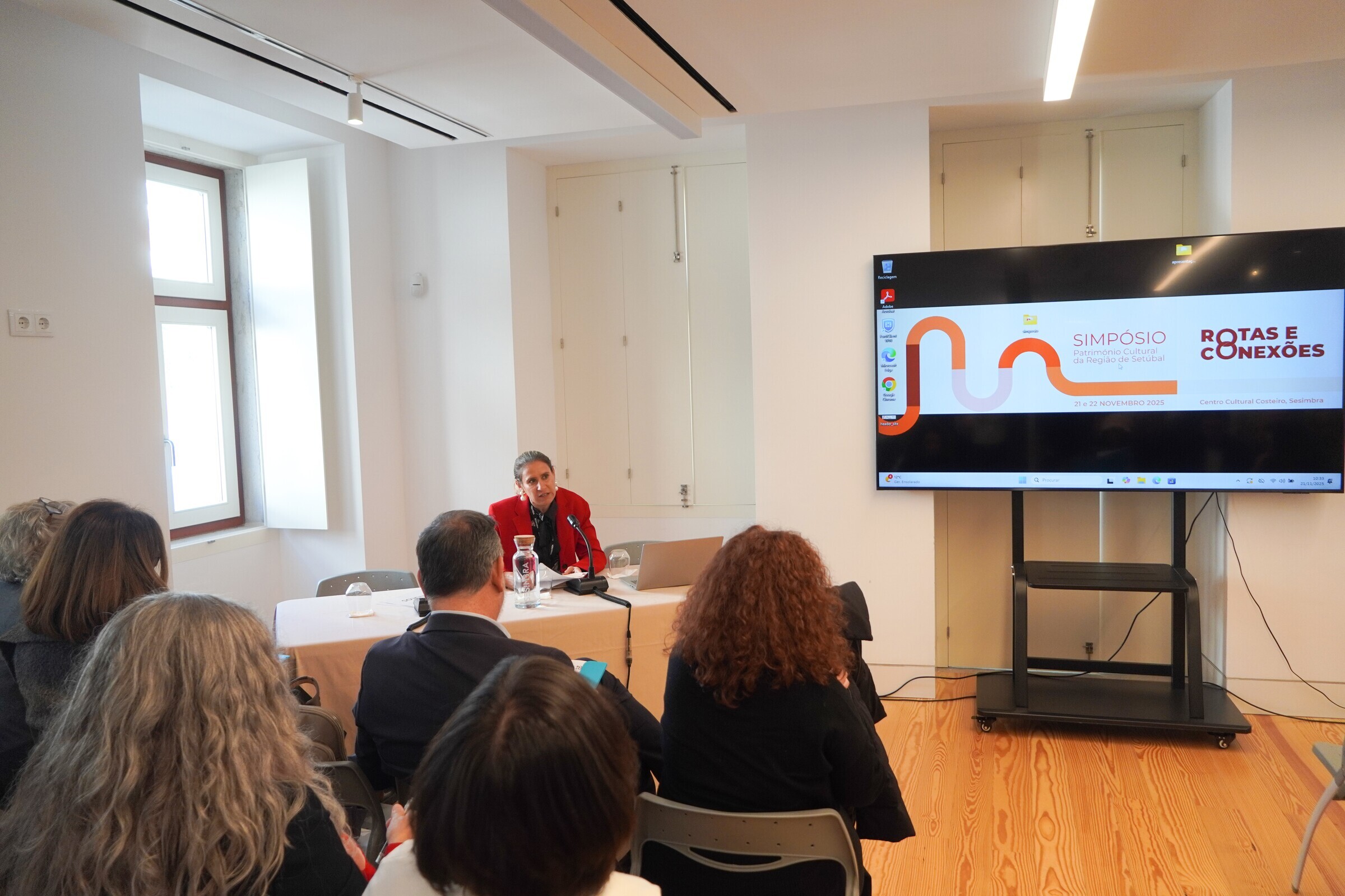 Painel 1, moderado por Andreia Conceição, do Museu Marítimo de Sesimbra - Município de Sesimbra