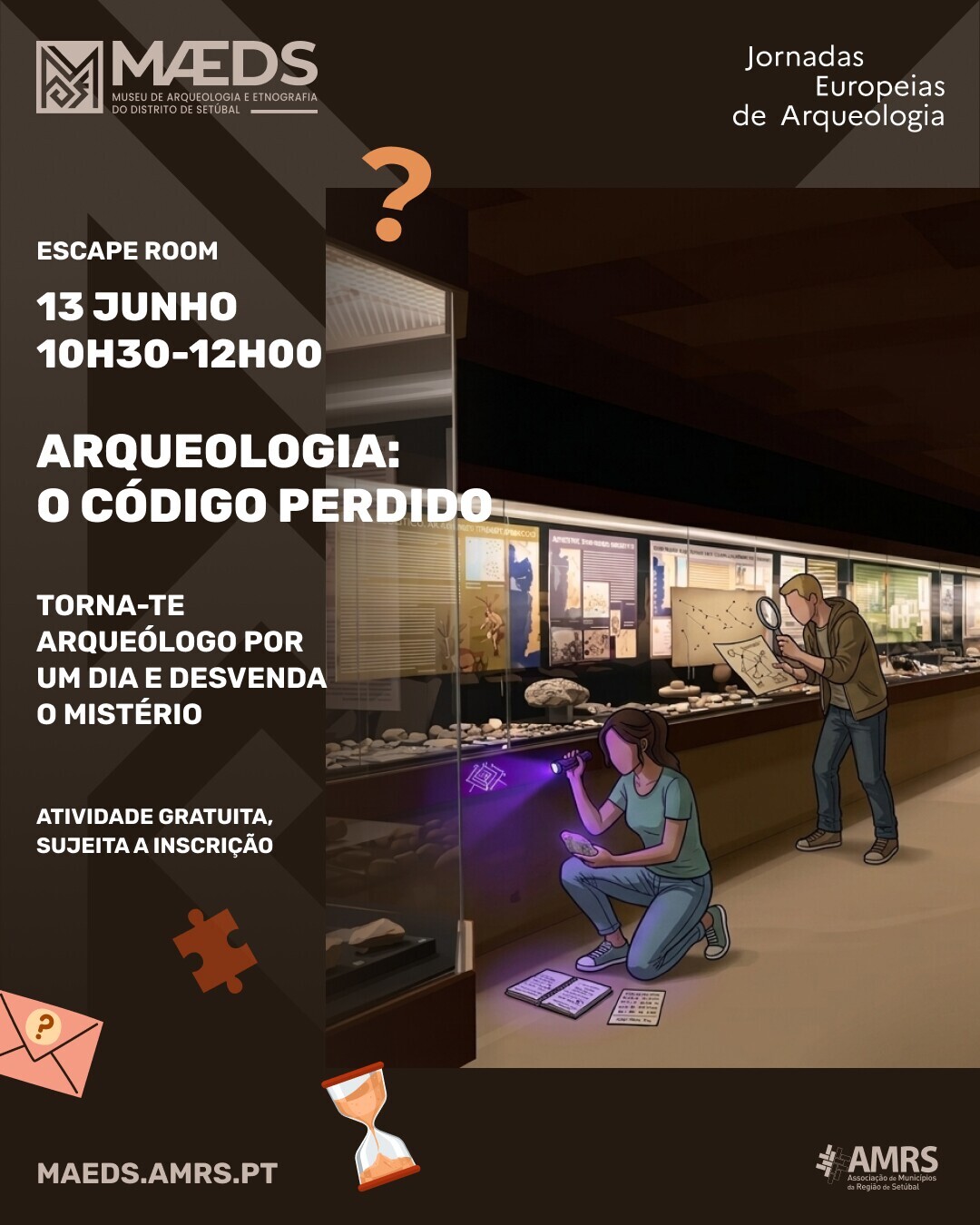 “Arqueologia: O Código Perdido”, um escape room temático integrado nas Jornadas Europeias de Arqu...