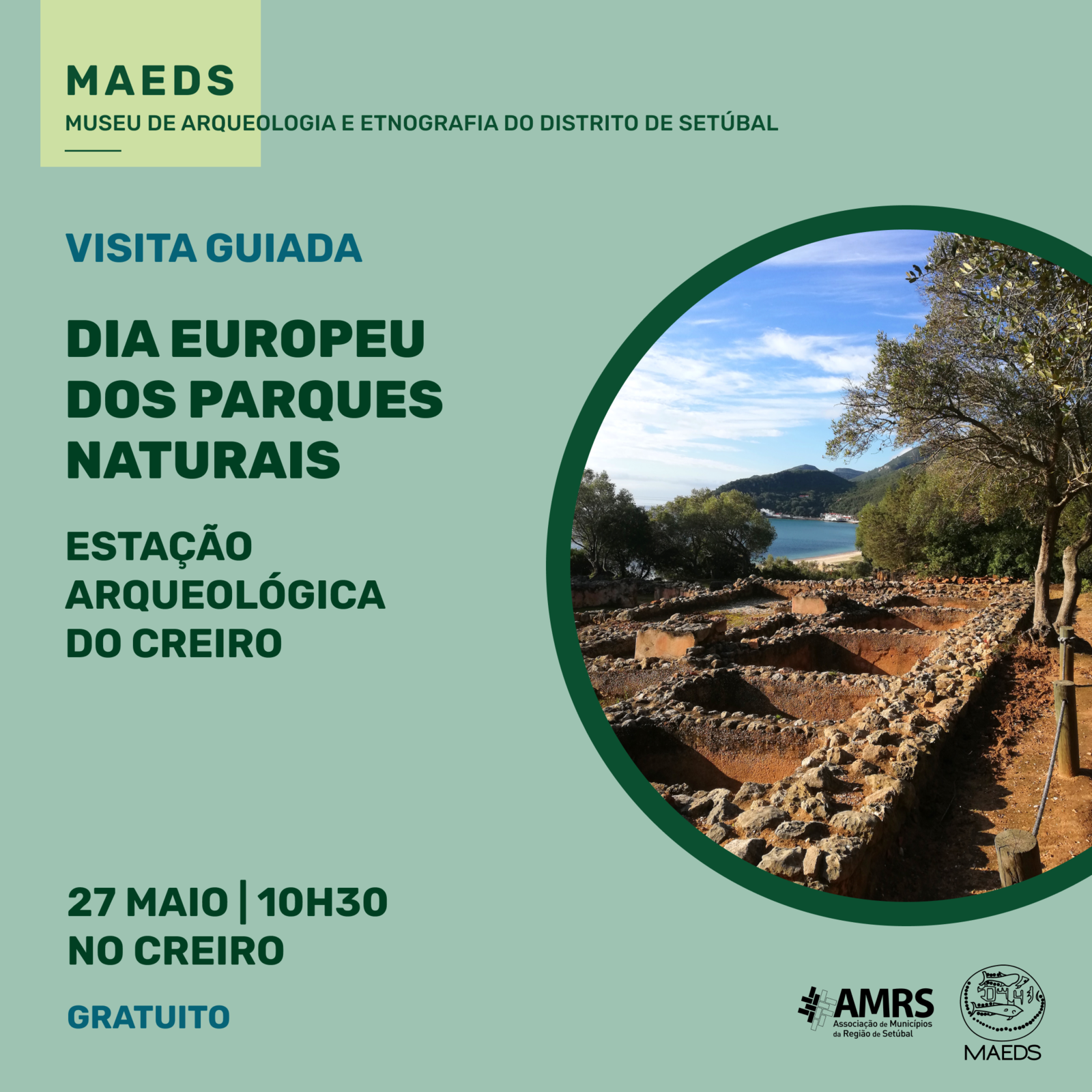Visita guiada à Estação Arqueológica do Creiro assinala Dia Europeu dos Parques Naturais