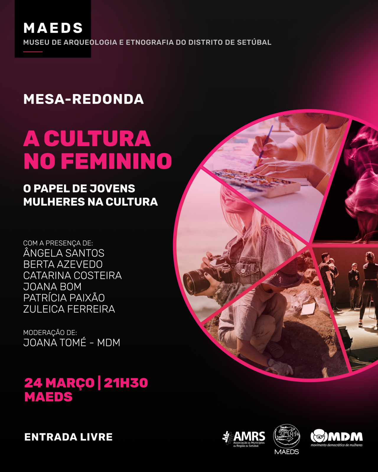 Mesa-redonda sobre o papel das jovens mulheres na área da Cultura