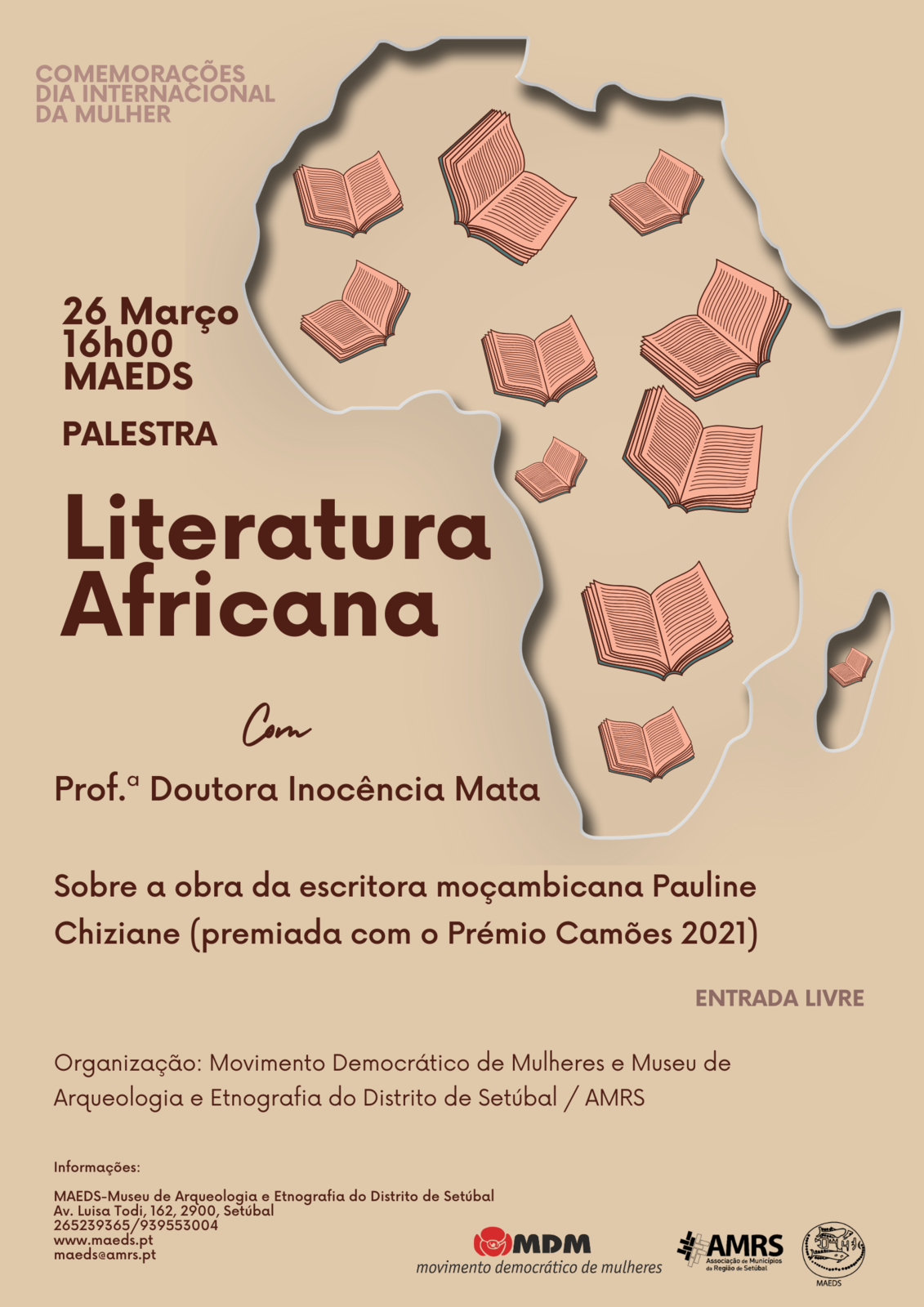 Palestra "Literatura Africana" com a Prof.ª Doutora Inocência Mata