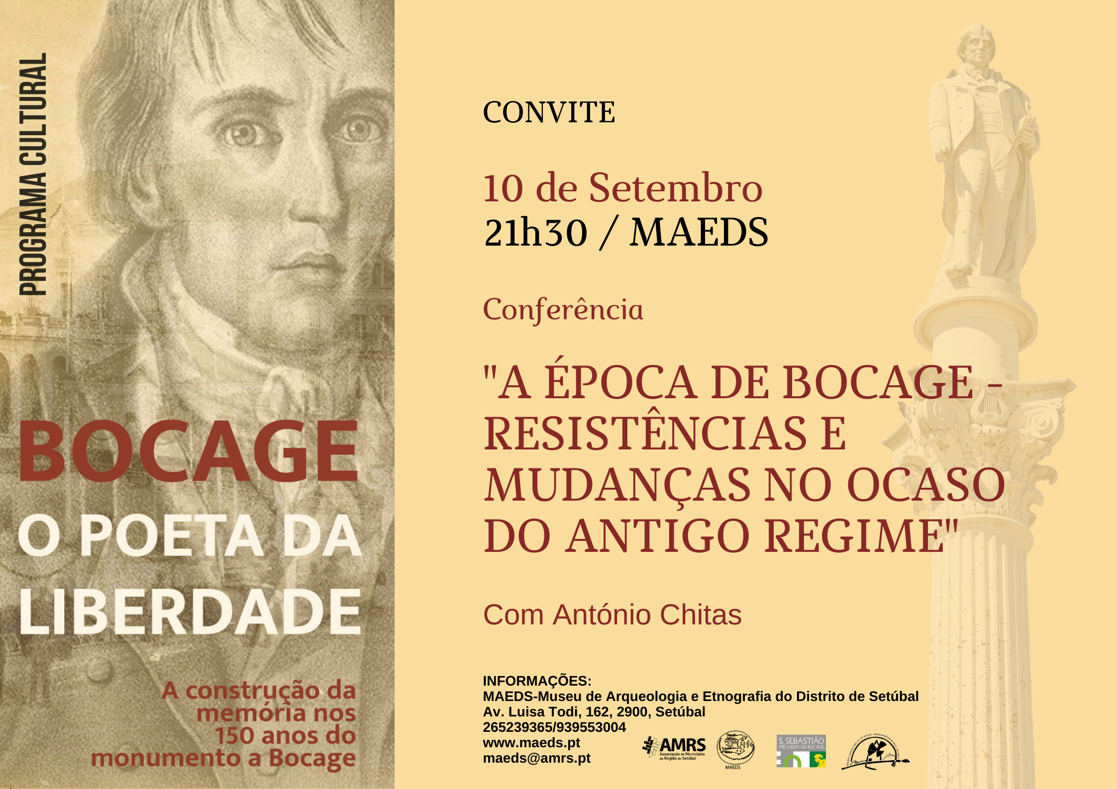 Conferência "A época de bocage - resistências e mudanças no ocaso do antigo regime", por António ...