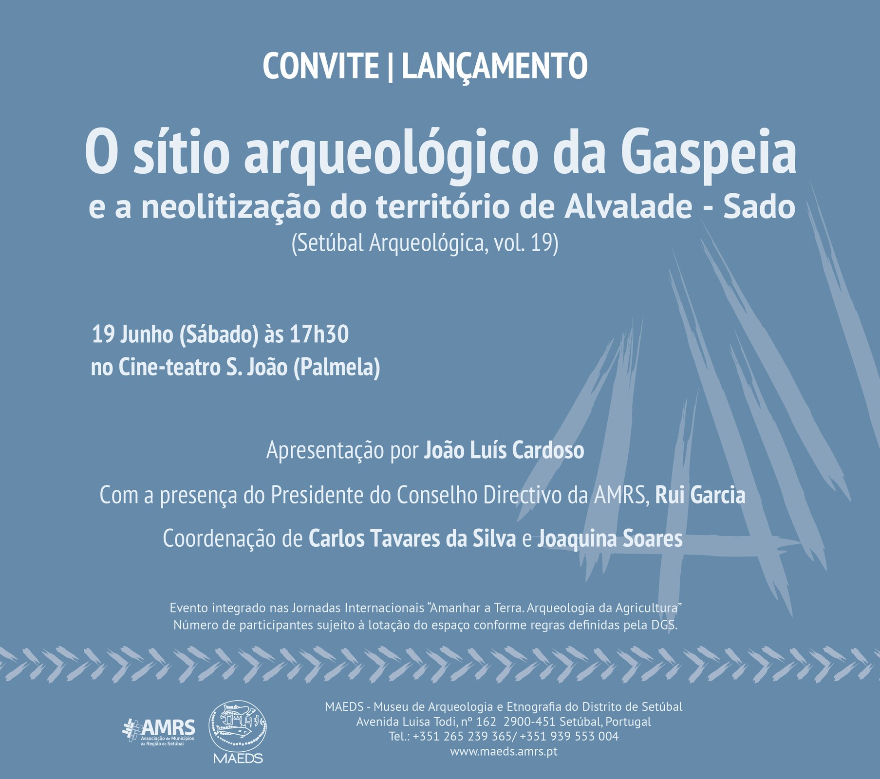 Lançamento de "O sítio arqueológico da Gaspeia e a neolitização do território de Alvalade - Sado"