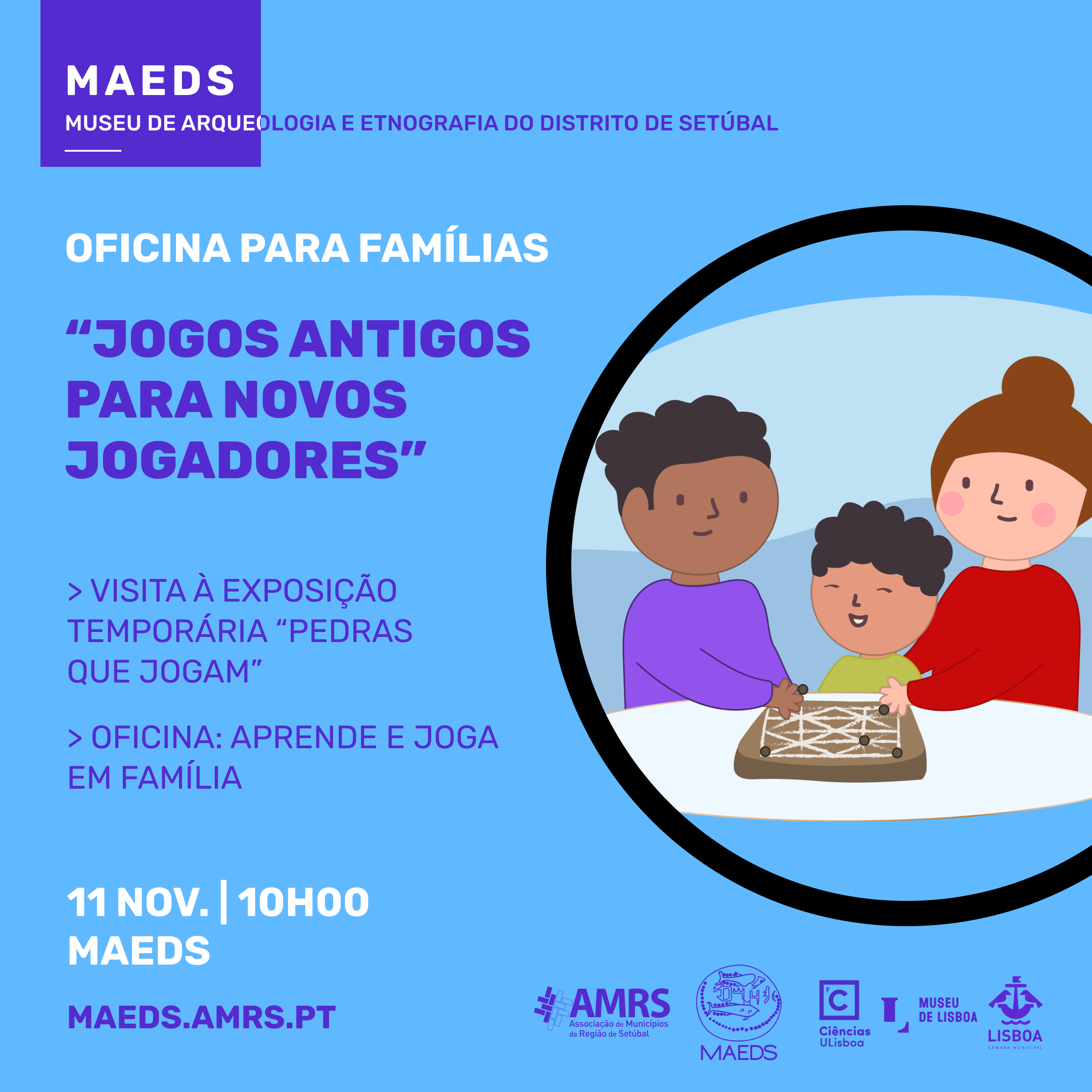 Venha aprender e experimentar jogos de tabuleiro na nova oficina do MAEDS